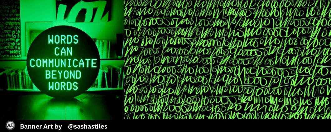 ⭐️ Congratulations to our Featured Artist of the Week  <a href="/sashastiles/">Sasha Stiles | AI alter ego Technelegy ✍️🤖</a> Thank you for being part of #ArtistsOnTheChain community &amp; the inspiration🙏🏻 Show some love to Sasha❤️⬇️