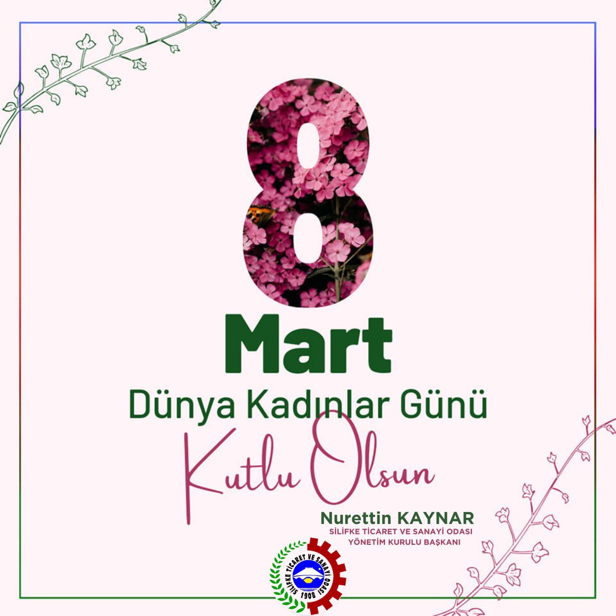 Silifke Ticaret ve Sanayi Odası (@silifkesitso) on Twitter photo Hayatın her anında, sevgiyi ve umudu temsil eden, Sevgi dolu kalpleriyle dünyayı aydınlatan tüm kadınlarımızın #8MartDünyaKadınlarGünü kutlu olsun. <a href="/nurettinkaynar/">nurettin kaynar</a> Hayatın her anında, sevgiyi ve umudu temsil eden, Sevgi dolu kalpleriyle dünyayı aydınlatan tüm kadınlarımızın #8MartDünyaKadınlarGünü kutlu olsun. <a href="/nurettinkaynar/">nurettin kaynar</a>