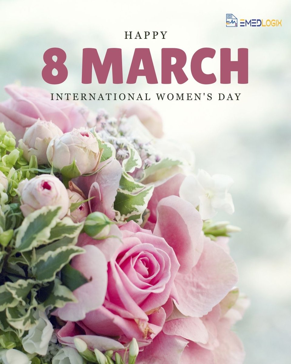 emedlogix's tweet image. Celebrating Women Who Lead &amp;amp; Inspire! 

Happy Women’s Day from EMEDLOGIX! 
Your strength, innovation, and dedication are shaping the future of healthcare. Stronger together, smarter healthcare! 
#HappyWomensDay #EmpowerWomen