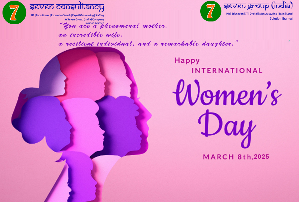 7consultancy's tweet image. International Women's Day 2025 

#WomensDay
#InternationalWomenDay2025
#InternationalWomensDay #SevenConsultancyStaffing #SevenConsultancyThirdPartyPayroll #SevenConsultancyPayroll #SevenConsultancytempstaffing #SevenConsultancyOutsourcing
#7consultancyStaffing