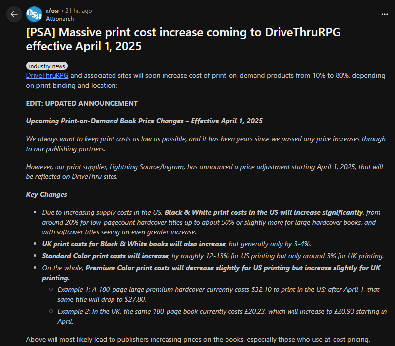 Dying Breed Tabletop tweet media