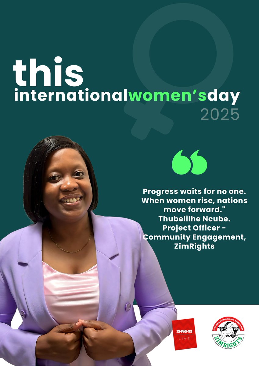 #ZimRightsLIVE (@zimrightslive) on Twitter photo When women rise, nations move forward...<a href="/ThubaThobela/">Thube uMaThobela</a>
Today on this #InternationalWomensDay2025 #InternationalWomensDay #IWD2025 When women rise, nations move forward...<a href="/ThubaThobela/">Thube uMaThobela</a>
Today on this #InternationalWomensDay2025 #InternationalWomensDay #IWD2025