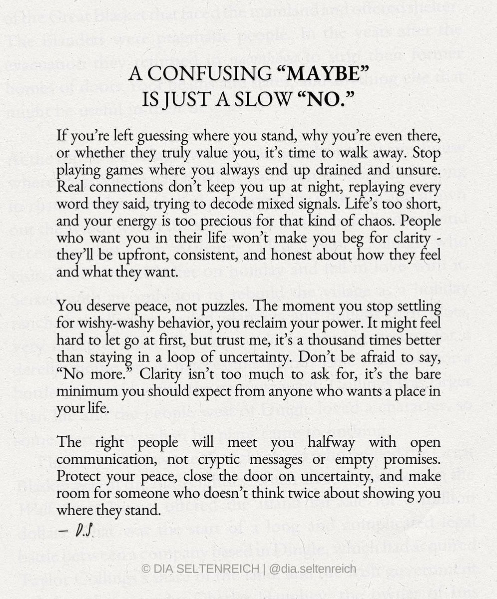 A confusing maybe is just a slow no