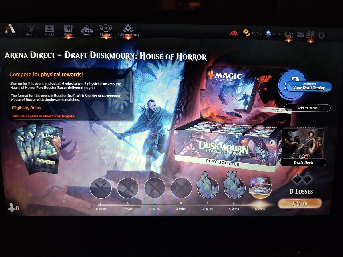 2nd try got there.  First try was a sweet UW deck that went 4-2
<a href="/fireshoes/">Robert Taylor🔥</a>