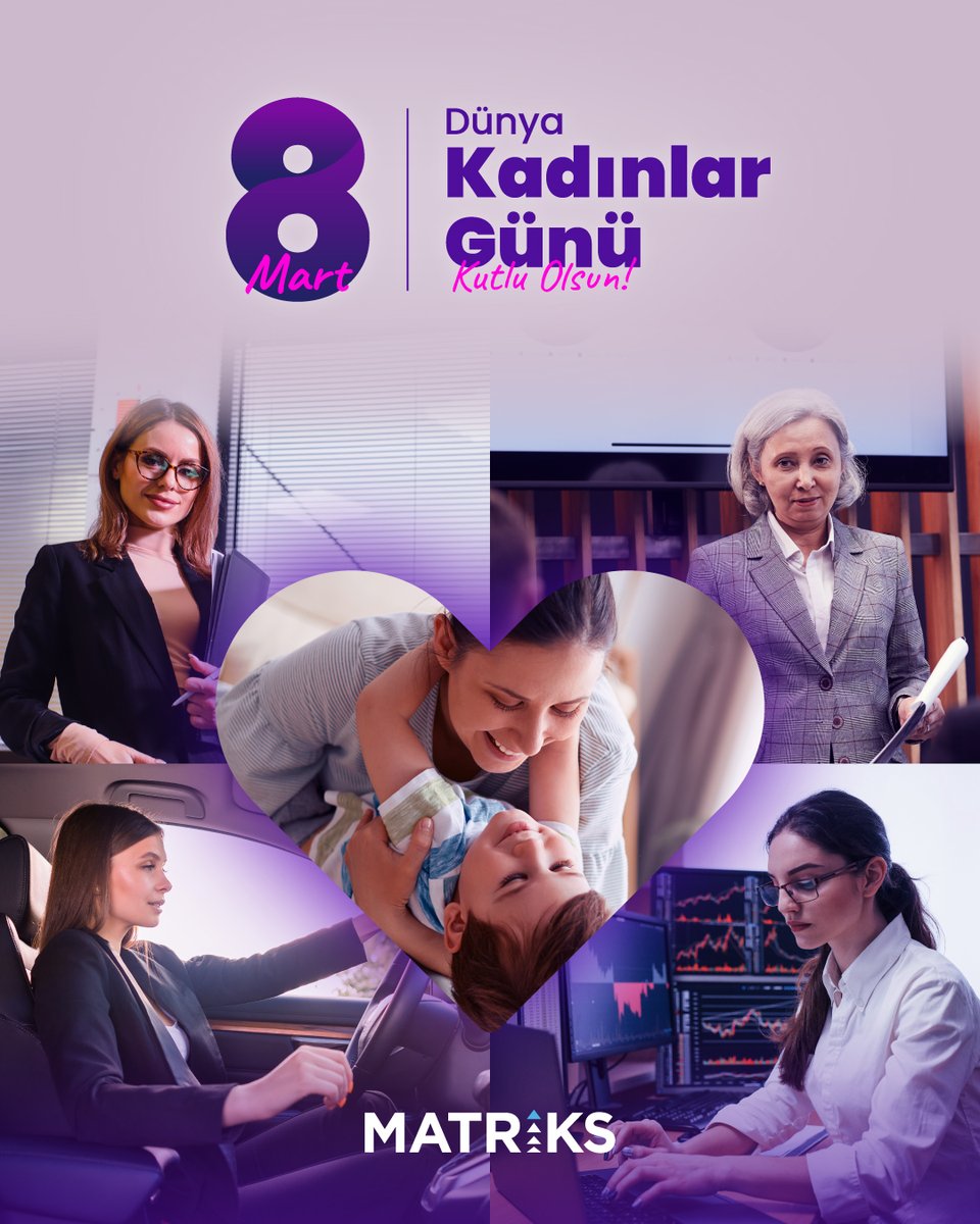 Hayatın her alanında üreten, gelişen ve ilham veren tüm kadınların 8 Mart Dünya Kadınlar Günü'nü kutluyoruz!
👩‍💼 👩‍💻 👩‍🎓 👩‍🔬 👩‍⚕️ 👩‍🚀 👩‍✈️ 👩‍🏫 👩‍🍳 👩‍🔧 👩‍🎨 👩‍🏭 👩‍⚖️ 👩‍🌾

#8Mart #DünyaKadınlarGünü #InternationalWomensDay