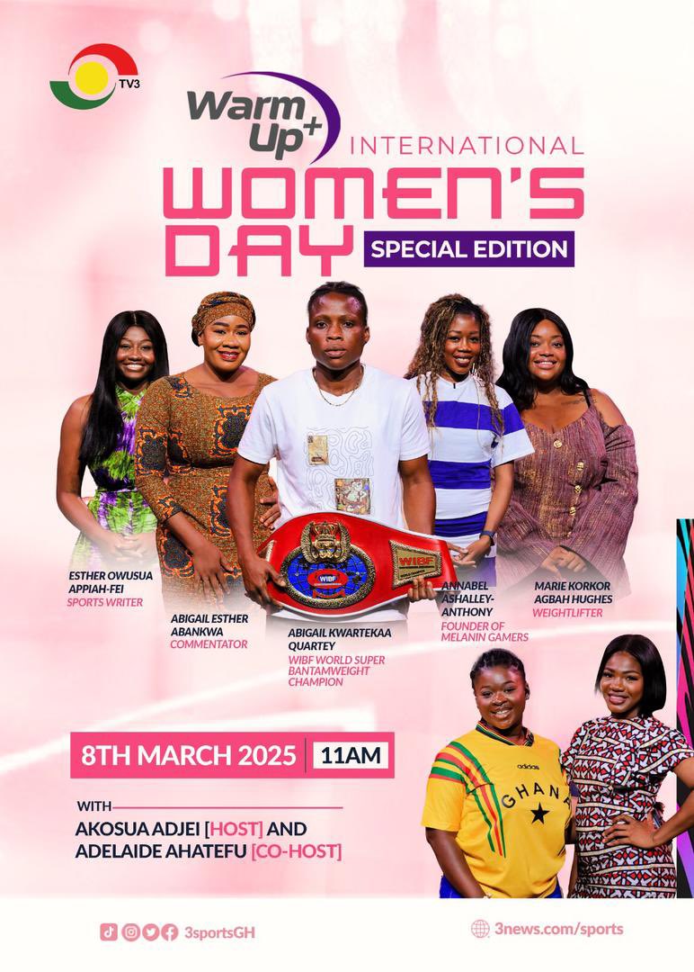 I will be Co-hosting Warm-Up plus Live on <a href="/tv3_ghana/">#TV3GH</a>   With <a href="/Akosua__Adjei/">Akosua Adjei</a>  11am today!