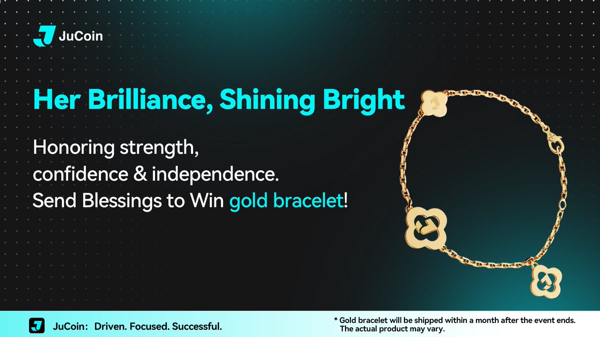 Jucom_Official's tweet image. 🌸 “Her Brilliance, Shining Infinite” – #JuCoin Women’s Day Special Event ✨

Women shine with strength, wisdom, and beauty. This Women’s Day, celebrate with JuCoin and share your brilliance! 🎁 

📌 Steps to Join:
1️⃣ Follow @Jucoinex &amp;amp; @JuCoin_CN
2️⃣ Like &amp;amp; RT this post
3️⃣…