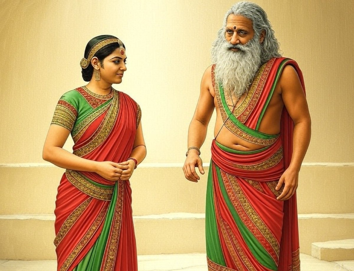 aravind's tweet image. Happy Women&apos;s Day! 

Around 2700 years ago in India, a remarkable woman named Gargi engaged in a debate with Yajnavalkya, a brilliant philosopher.

Yajnavalkya was one of the first to propose that a universal consciousness, or Brahman, underlies all existence - a concept akin to…