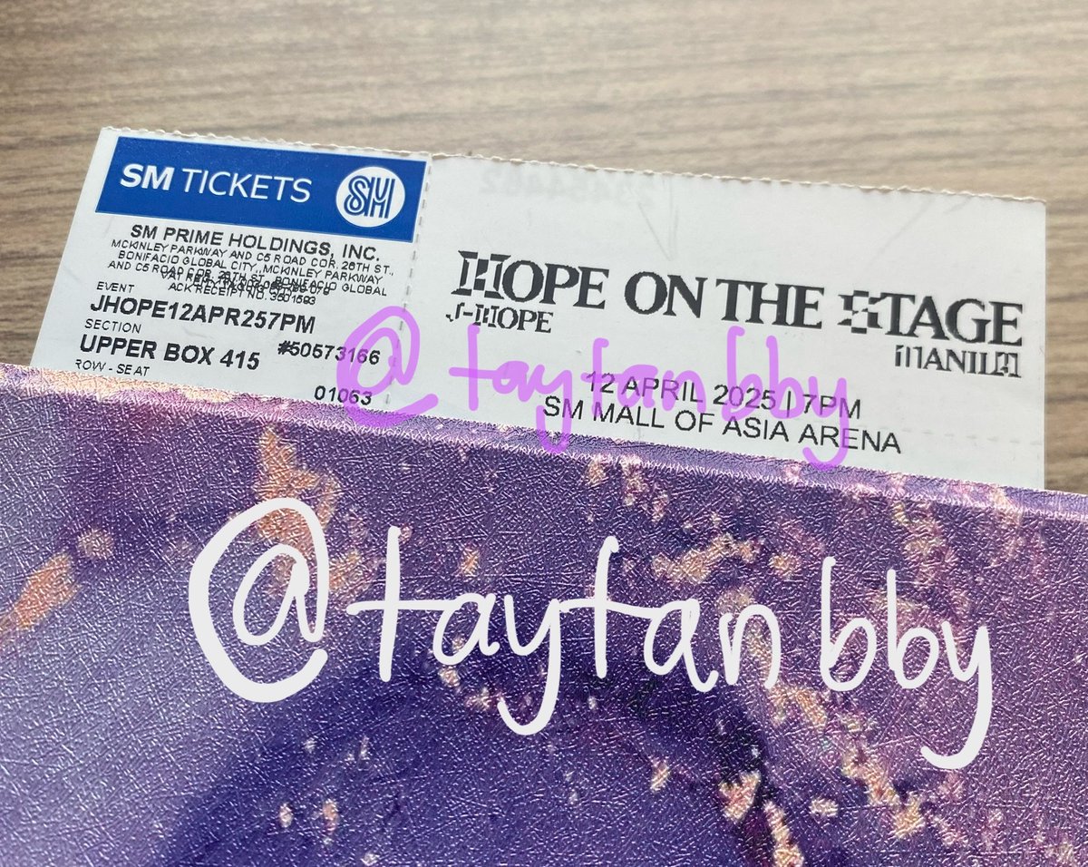 WTT: Hope On The Stage in MANILA! 💜

UPPER BOX / UB SEC 513

HAVE: D-1, April 12, UB Sec 415
WANT: D-2, April 13, UB preferred

RFS: My friends got D-2, want to switch days para same day kami 🥹

Meet up Nuvali or Makati! 💜