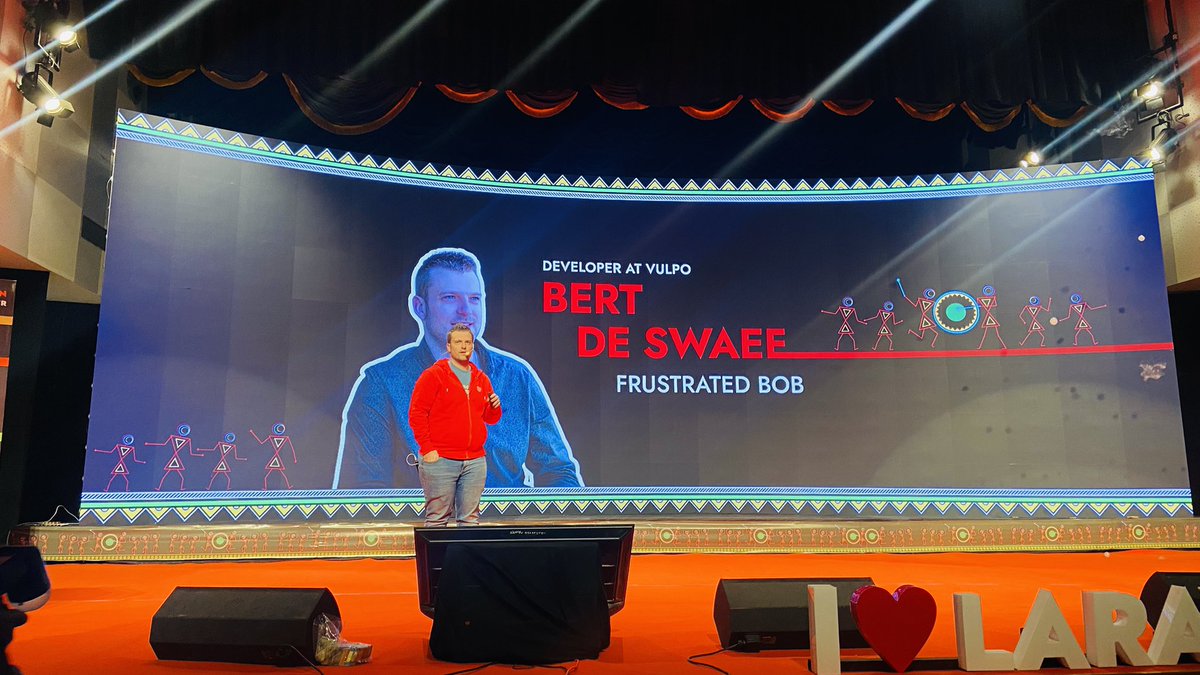 LaraconIN (@laraconin) on Twitter photo The session by Bert De Swaef (<a href="/BurtDS/">Bert De Swaef</a>) on “Frustrated Bob" at #LaraconIN2025 has started. #LaraconIN #Laracon #Laravel #LaraconIndia
ASK YOUR QUESTIONS IN COMMENTS. The session by Bert De Swaef (<a href="/BurtDS/">Bert De Swaef</a>) on “Frustrated Bob" at #LaraconIN2025 has started. #LaraconIN #Laracon #Laravel #LaraconIndia
ASK YOUR QUESTIONS IN COMMENTS.