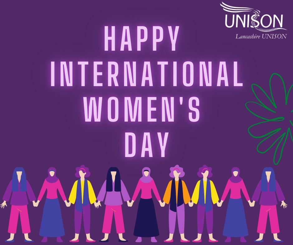 Happy International Women's Day 2025 from Lancs UNISON! Let's celebrate the amazing women in our world and join us in continuing the fight for gender equality and workers' rights. Together, we are stronger! 💜
There’s no better day to join Lancs UNISON: join.unison.org.uk