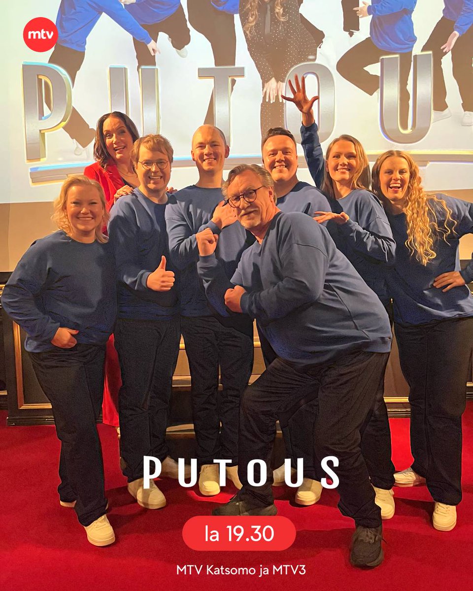 Aurinkoista lauantaita ja ihanaa naistenpäivää! 😍 🌸🌹

💙 Tänään on luvassa todella herkullinen Putous-show kun TET-harjoittelijaksi saapuu Salkkareistakin tuttu Esko Kovero! 🤩

💙 Luvassa on myös kahden hahmon pudotus 😉

💙 Putous la 19.30 MTV Katsomosta ja MTV3-kanavalta!