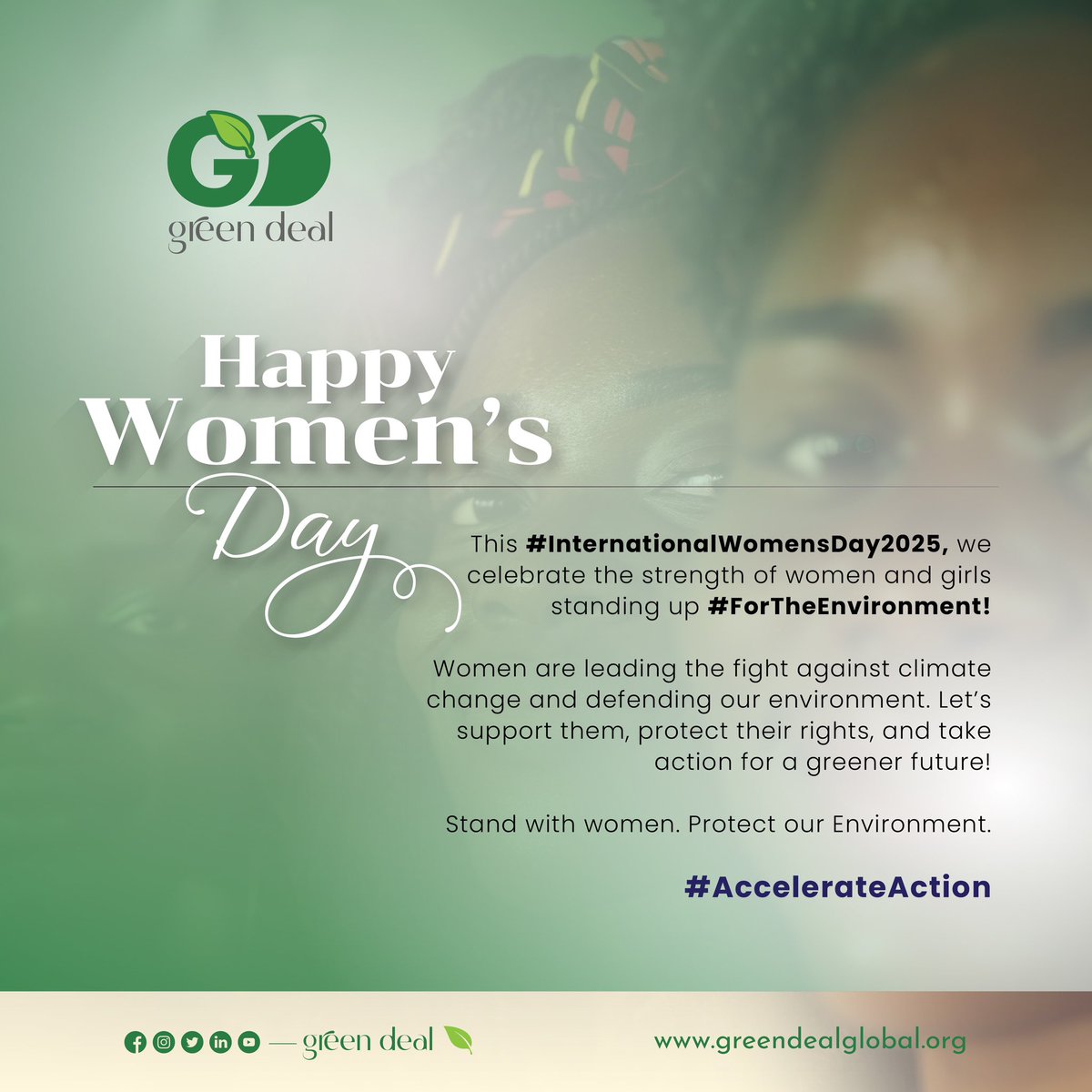 Green Deal (@progreendeal) on Twitter photo #IWD2025| Today we join communities to celebrate #Women that play a critical role in nation building. We particularly pay tribute to the selfless work frontline #EWHRDs do, standing up #ForTheEnvironment. We see you!
🎉Happy International Women’s Day
#HumanRights <a href="/Hassan_shire/">Hassan Shire</a> #IWD2025| Today we join communities to celebrate #Women that play a critical role in nation building. We particularly pay tribute to the selfless work frontline #EWHRDs do, standing up #ForTheEnvironment. We see you!
🎉Happy International Women’s Day
#HumanRights <a href="/Hassan_shire/">Hassan Shire</a>