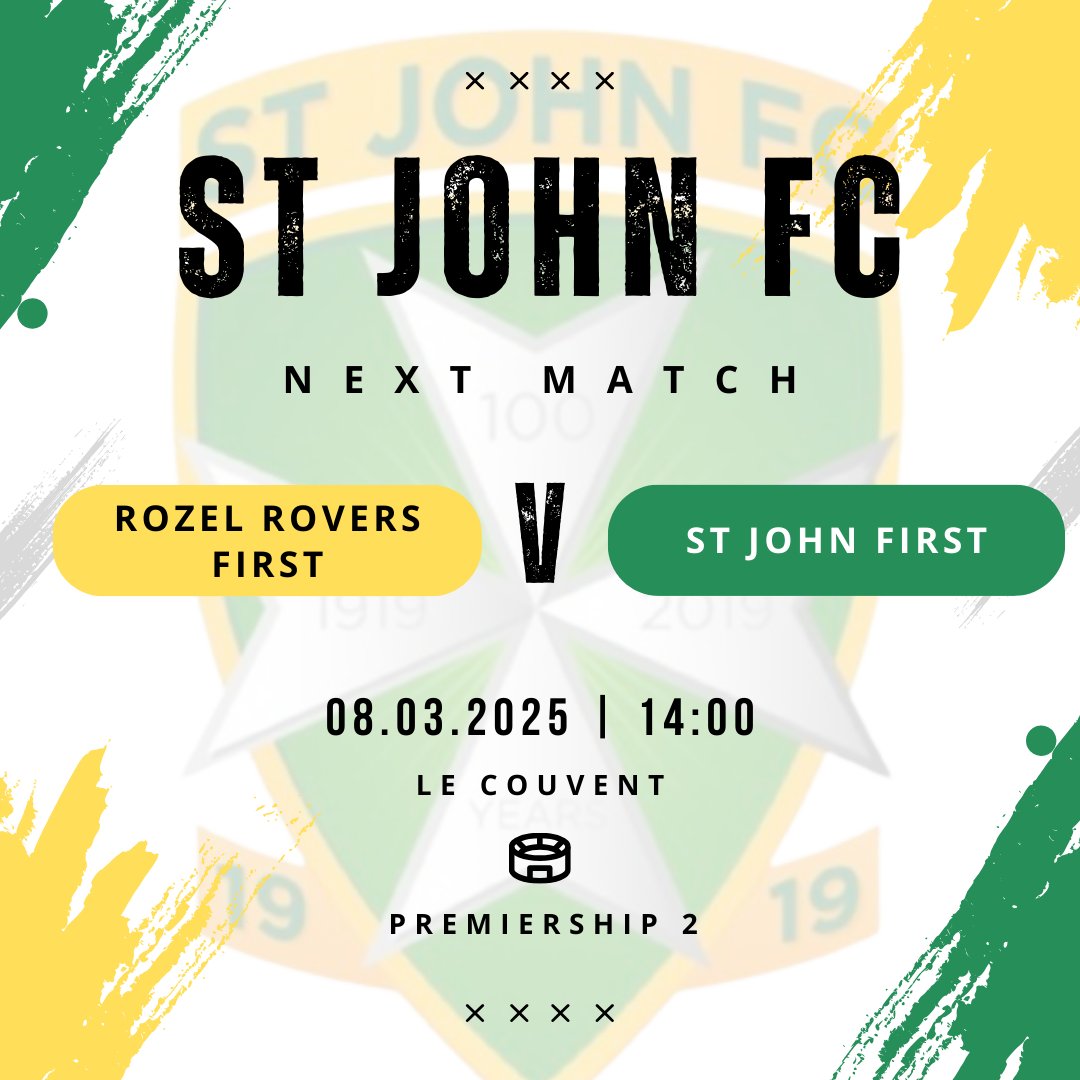 🔰 WEEKEND FIXTURE 🔰

It's the penultimate game in the league for our Firsts this weekend as they travel away to Rozel. 

With the race for the league title at stake, it's sure to be a great game. 

Please come show your support as we keep pushing towards the end of the season!