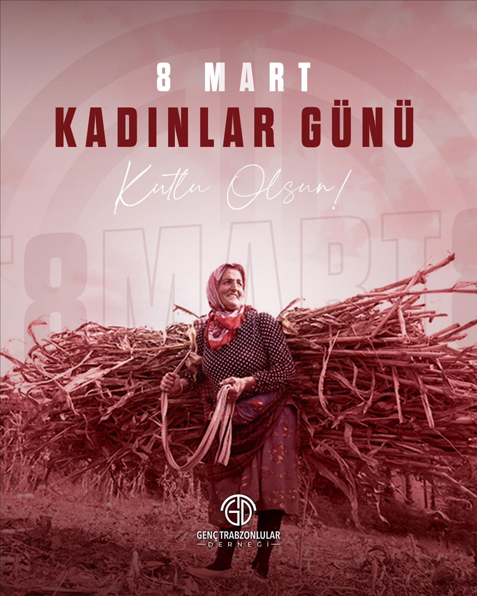 Ey kahraman Türk kadını!
Sen yerde sürünmeye değil, omuzlar üzerinde göklerde yükselmeye lâyıksın.

- Mustafa Kemal Atatürk 

8Mart Dünya Kadınlar Gününüz Kutlu Olsun 💐

#GençTrabzonlularDerneği