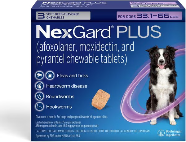 DealsHubz's tweet image. NexGard PLUS Chewables for Dogs, 33.1-66 lbs. for $114.18

sovrn.co/1j846iq

#Chewables #NexGard #Dogs