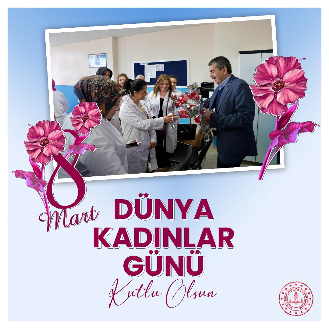 Bulunduğu yerde, üstlendiği rolde, yaptığı işte, seçtiği meslekte aklı ve kalbiyle var olan kadınlarımızın emeklerine daima minnetle...

“8 Mart Dünya Kadınlar Günü” kutlu olsun! 💐

#KadınlarlaYükselenTürkiye