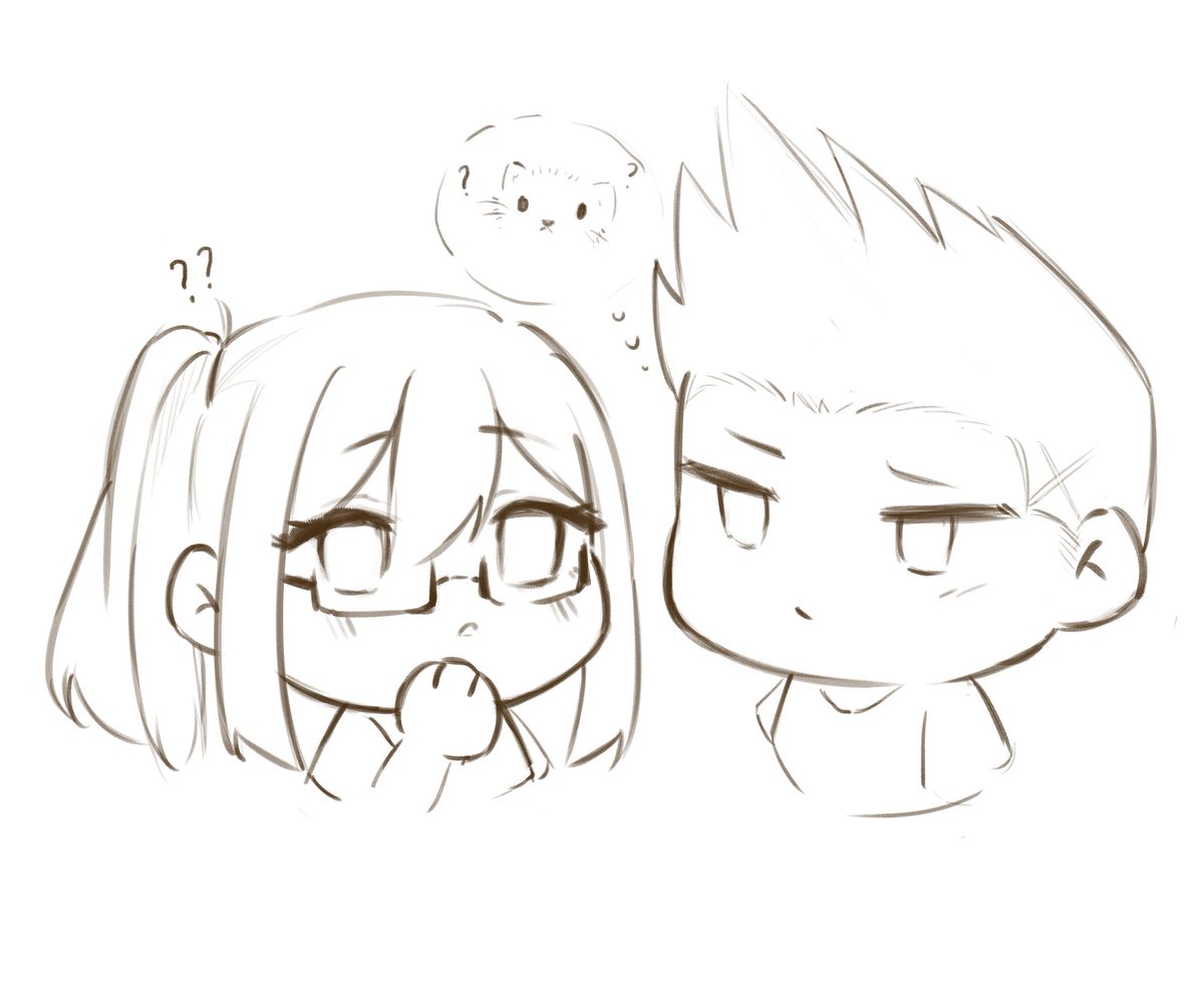 / yume, ShouRin/BaKar 🦁🐈‍⬛

'A... Cat...?'
'Why he looks confused...?'

Art by @._erythraean