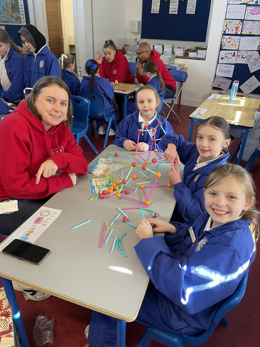 stpatricksgnslk's tweet image. Week 2 of our #Time2Count Maths &amp;amp; STEAM games with our volunteer friends from @CookMedical Castletroy. The girls from 3rd class really love their Maths Games hour each Thursday. Thanks to organisers @BITC and sponsors @AnPost