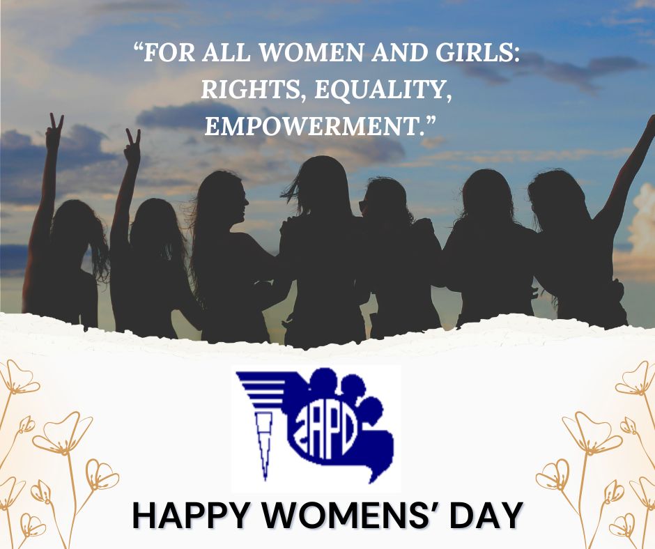 ZAPD_HQ's tweet image. Happy International Women’s Day! 🌸

Today, we celebrate the strength, resilience, and achievements of women everywhere. Thank you for your unwavering courage, brilliance, and the love and support you bring to the world. 

Here&apos;s to the incredible women shaping our future! 💪❤️
