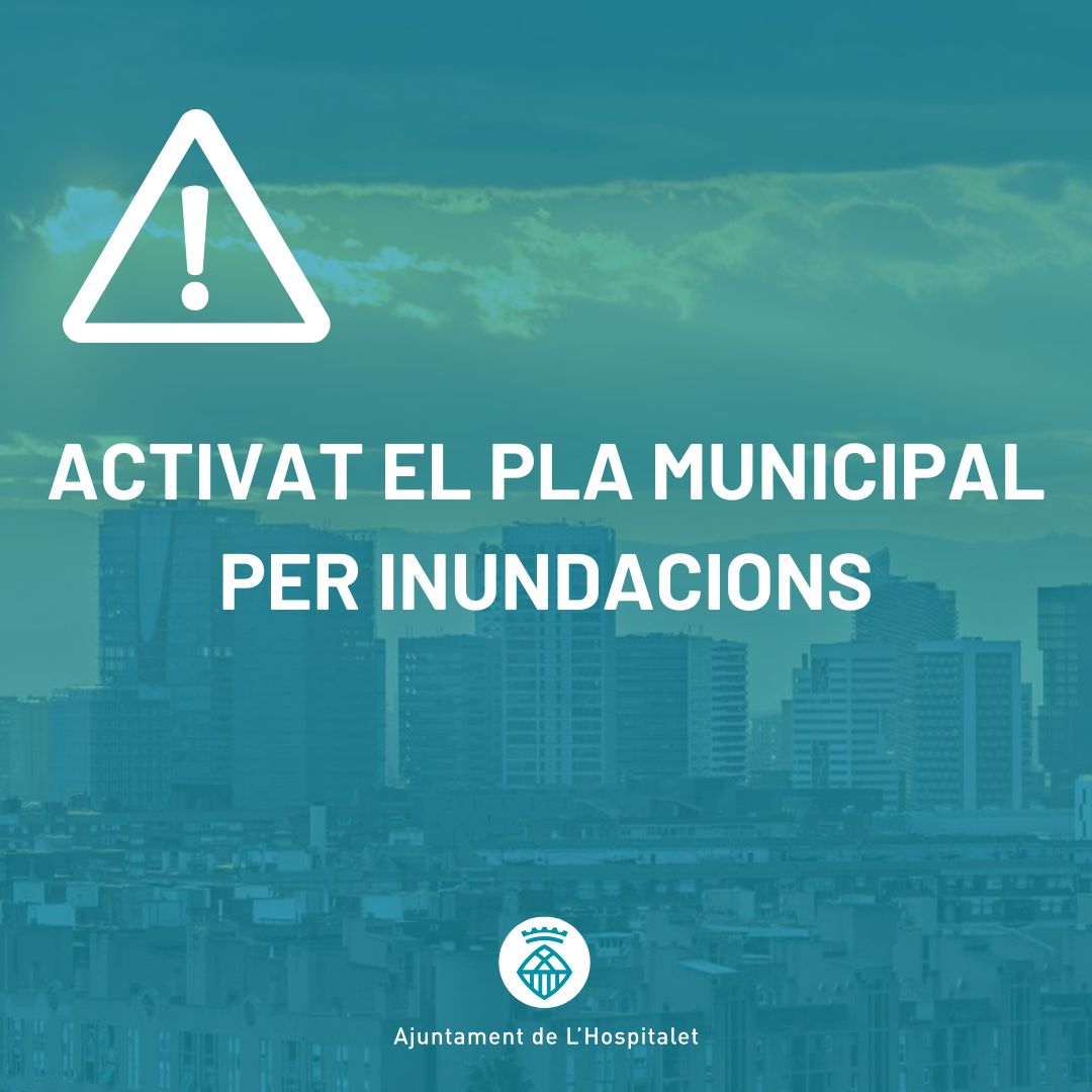 ⚠️Activat el Pla d’actuació municipal per inundacions en fase d’alerta.

Extremeu la precaució davant la previsió de pluges intenses i abundants la nit i matinada de dissabte a diumenge.

ℹ️ tuit.cat/lfPUX