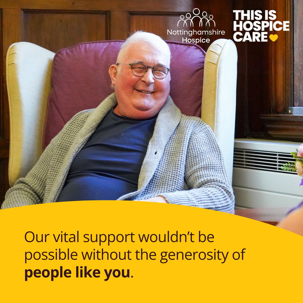 With growing demand for our services, your support is more important than ever.

A Gift in your Will helps ensure care at the end of life is here for everyone who needs it. 💛

Download our free Gifts in Wills guide to get started:
nottshospice.org/fundraising/gi…