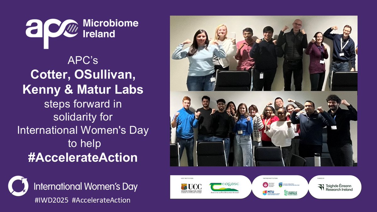 APC’s Cotter, O’Sullivan, Kenny, Matur Labs <a href="/teagasc/">Teagasc</a>  step forward in solidarity with all women for #InternationalWomensDay
#AccelerateAction #IWD2025
<a href="/Researchirel/">Research Ireland</a>