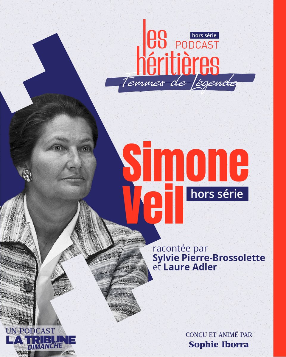 🎙️ À l'occasion de la #JournéeDesDroitsDesFemmes, le podcast #LesHéritières lance un nouveau rendez-vous sur les femmes de légende.

Pour ce 1er numéro, les journalistes <a href="/LaureAdler/">Laure Adler</a> et <a href="/SPBrossolette/">Sylvie Pierre-Brossolette</a> reviennent avec <a href="/iborrasophie1/">Sophie Iborra 🇫🇷🇪🇸🇪🇺🙋🏻‍♀️🙋🏻‍♂️</a> sur le destin exceptionnel de Simone Veil. #8mars