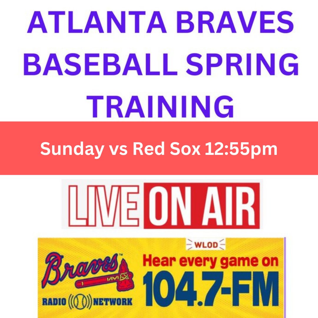 ©RedskinRadio (@redskinradio) on Twitter photo Follow the Braves on AM-1140 & FM-104.7 WLOD Follow the Braves on AM-1140 & FM-104.7 WLOD