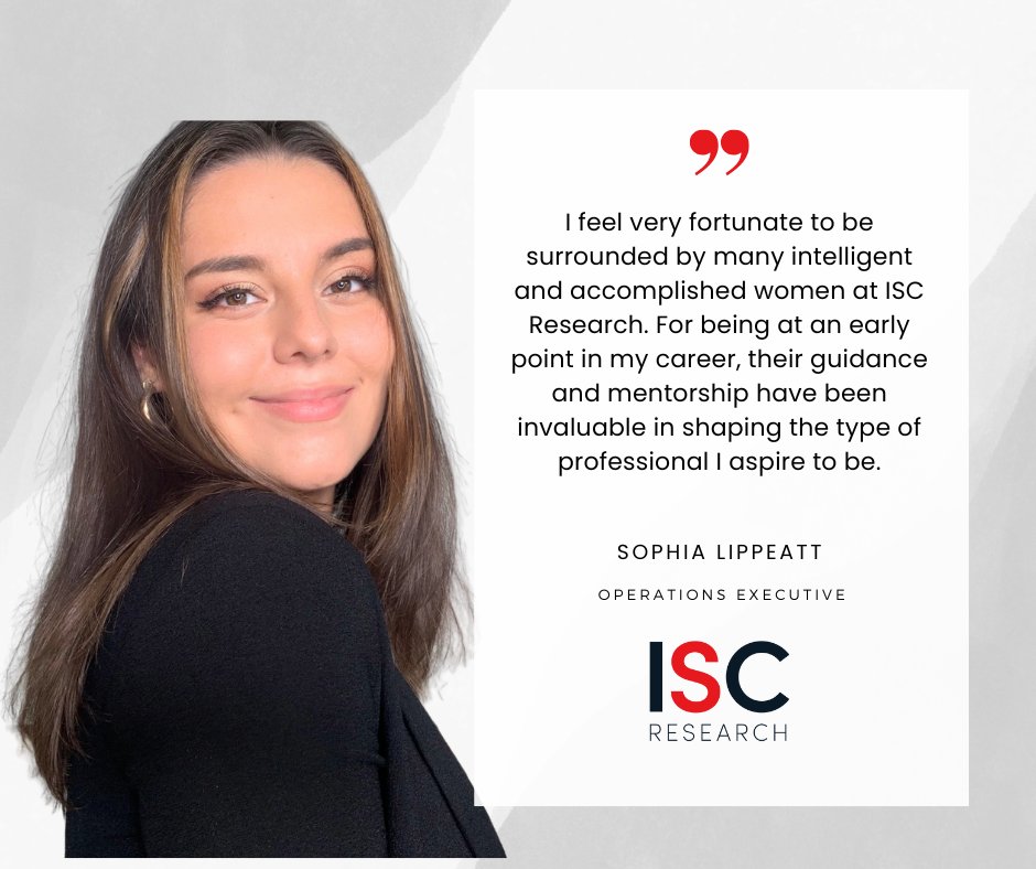 ISC_Research's tweet image. ♥️ Happy International Women's Day!
Ana Sophia Lippeatt expresses her thanks to all of the women at ISC Research who have helped to shape her career growth.
Tag a woman who inspires you.
#IWD25