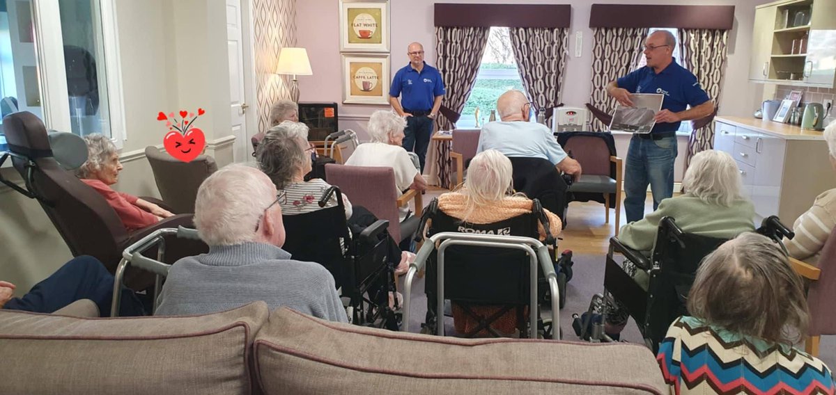 Not everyone can get to the Anderton Boat lift to hear about the amazing history or see the lift in action; So Dave &amp; Simon visited Daneside Court in Northwich with some pictures from the lift's incredible history &amp; delivered a presentation about the lift 

#AndertonLift