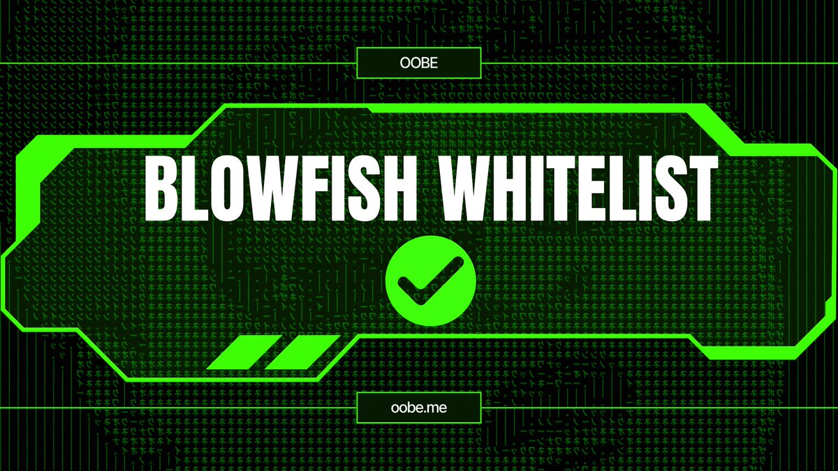 We are thrilled to announce that <a href="/blowfishxyz/">Blowfish</a>  has verified and added our DApp to their whitelist! You can now create and use your agent through:

🌐 oobe.me

It's time to feel the ascension 🔮