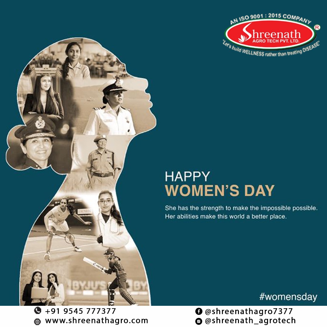 🌸 Happy Women’s Day! 🌸

Today, we celebrate the strength, grace, and unwavering spirit of every woman who makes the world brighter. 💫

#HappyWomensDay #WomensDay2025 #ShreenathAgroTech #EmpowerWomen #WomenInAgri #StrongerTogether