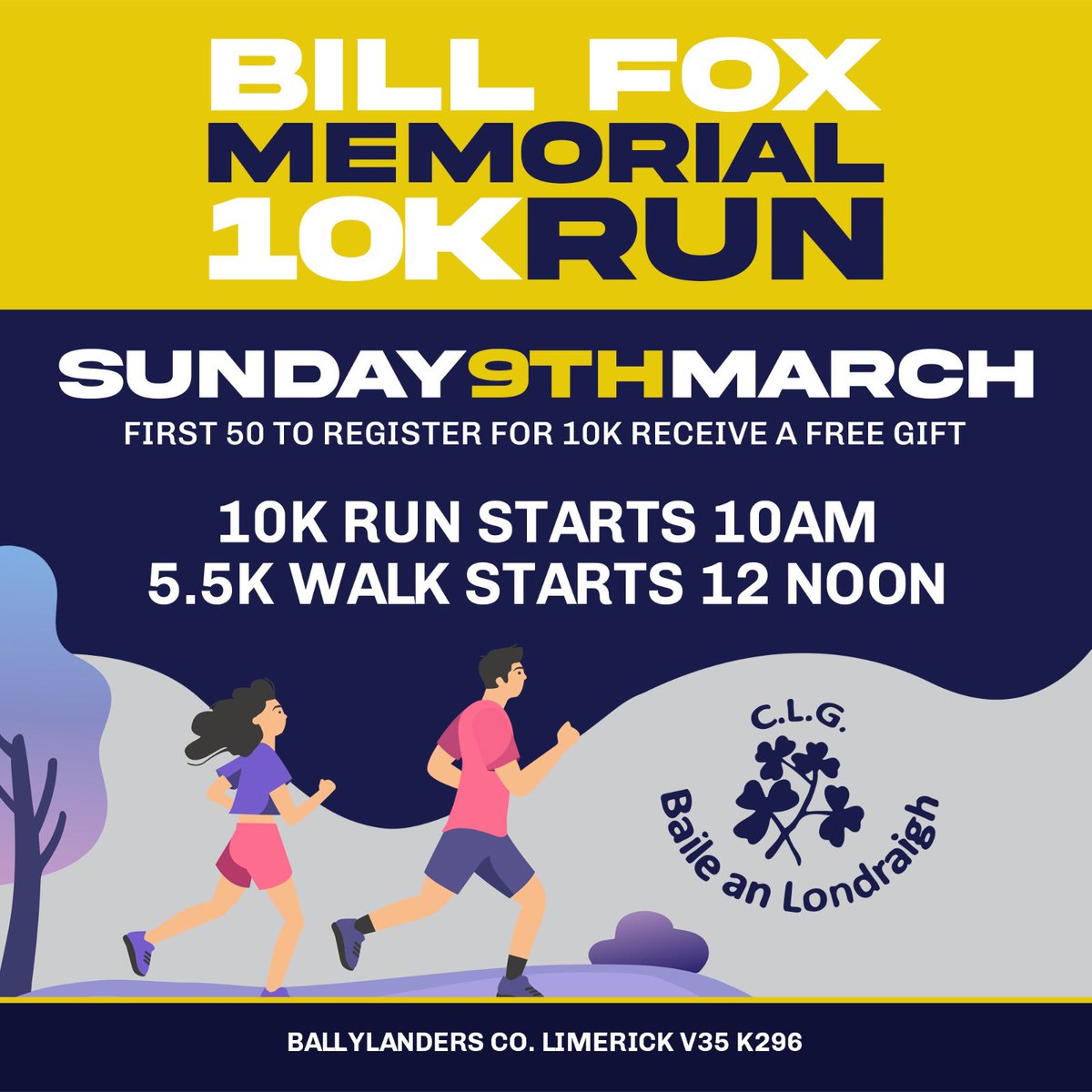 ShayneFox's tweet image. Reminder: Bill Fox Memorial Run tomorrow at 10am. Entry to this by the link below 

eventbrite.ie/e/bill-fox-mem…

@GAABallylanders @ballylandersLG1 @bord_nog