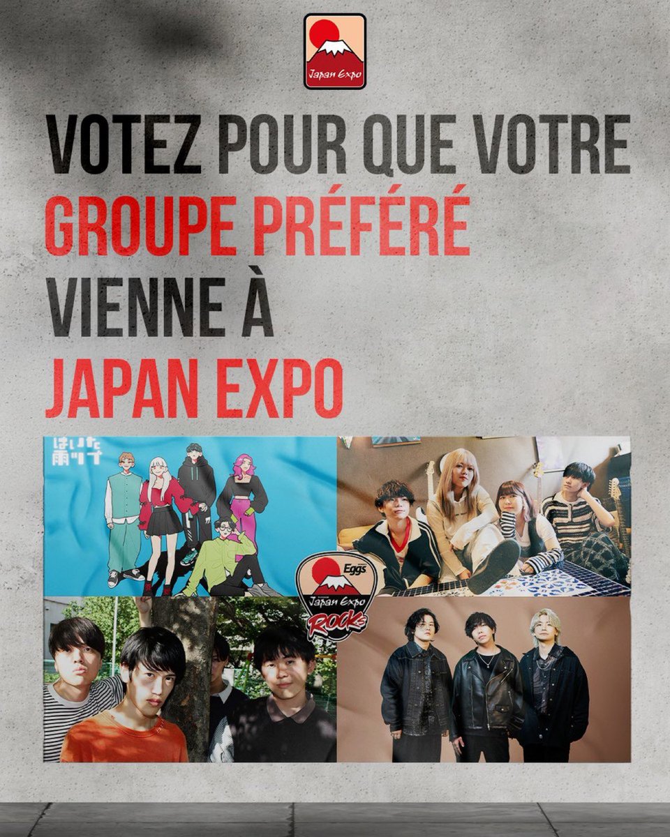 🔥INFOS🔥

Cette année vous pouvez voter pour votre groupe préféré qui participera à JAPAN EXPO 2025 ! 
Ça se passe juste ici 👇🏻
pachiproject.com/japan-expo-roc…

Je ne vous dis pas lequel est mon préféré (pour pas vous influencer) mais dites moi qui VOUS préférez 😎🔥
