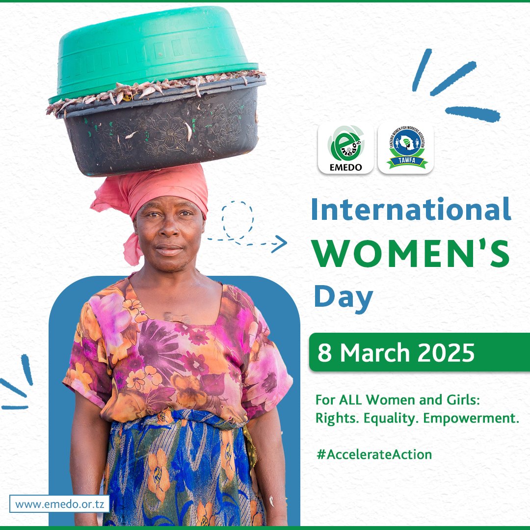 Women are at the heart of communities, driving change and resilience. This #IWD2025, we celebrate their strength, amplify their voices, and commit to accelerating gender equality in fisheries, livelihoods, and beyond!

🌍 For ALL Women and Girls: Rights. Equality. Empowerment.