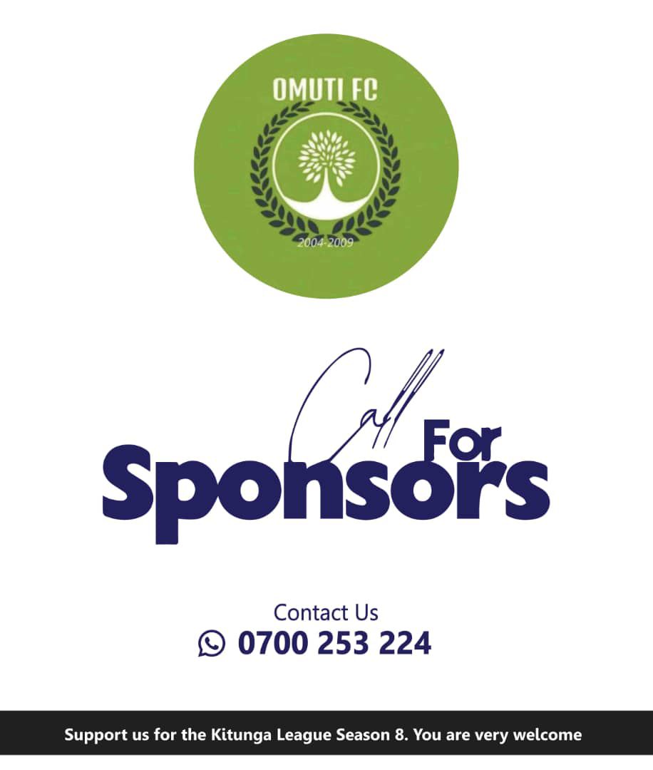 omutifc's tweet image. It's official, we are welcoming sponsorship pledges,  would you like to be the sponsor of @KitungaLeague   Season 7's defending champions...