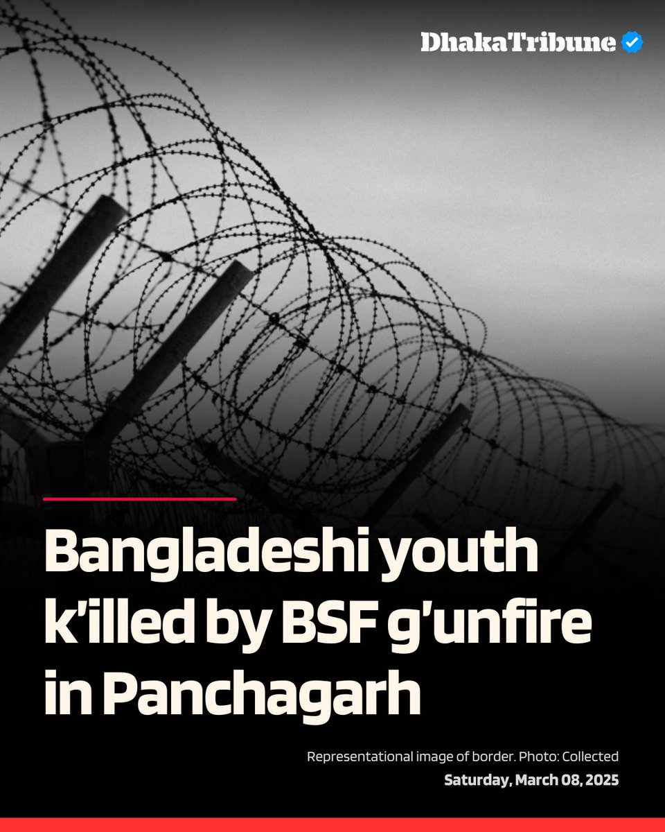 DhakaTribune's tweet photo. Bangladesh's BGB commander held a flag meeting with BSF officials
Details:https://t.co/VRchGR87RM
#Panchagarh #BorderKilling #BangladeshIndiaBorder #DhakaTribune https://t.co/uTvOx7zedU