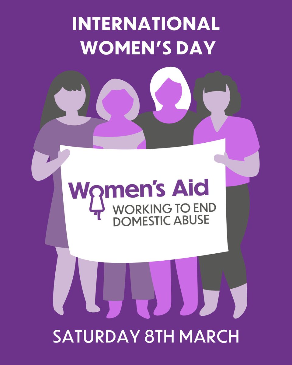 Today is International Women’s Day 💜🌍♀️
At Women’s Aid, we want every woman to know: You deserve to feel valued, respected, supported, and loved. 
Your voice matters every day of the year. Together, we will create a society where women are safe and free from abuse.

#IWD2025