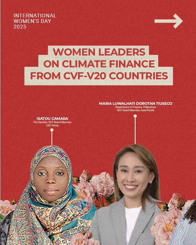 Meet the women leaders on climate finance from CVF-V20 countries:

#IWD2025 #AccelerateAction #CVFV20