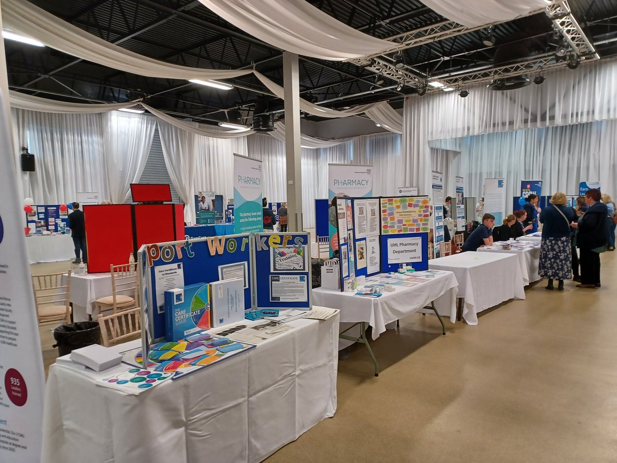 Final preparations as we're about to open our Health and Care Careers and Jobs Fair, taking place at the Kube at Leicester Racecourse today.

Come and find out about a range of roles and opportunities from local NHS, social care and voluntary organisations.

We're here until 2pm