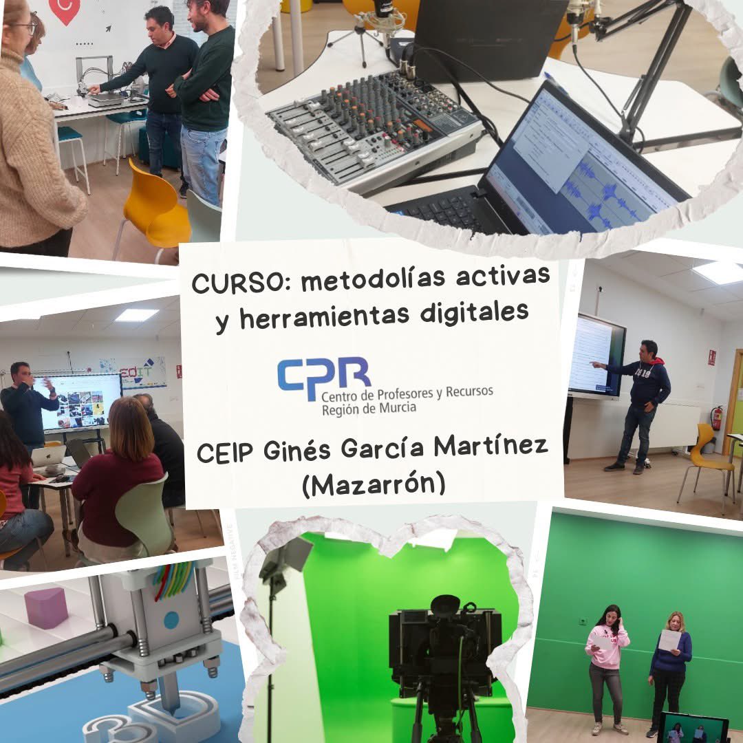 ramón.formoso (@ramon_formoso) on Twitter photo Un placer haber podido impartir un curso en uno de los primeros colegios en los que impartí docencia.
Muy fácil hacerlo con unos participantes tan implicados.
metodologías activas y herramientas digitales
<a href="/CPRRegionMurcia/">CPR Región de Murcia</a>
#edicióndevideo
#radio #3D #aulaedit Un placer haber podido impartir un curso en uno de los primeros colegios en los que impartí docencia.
Muy fácil hacerlo con unos participantes tan implicados.
metodologías activas y herramientas digitales
<a href="/CPRRegionMurcia/">CPR Región de Murcia</a>
#edicióndevideo
#radio #3D #aulaedit