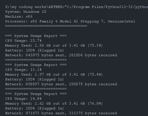 tanishtirpathi's tweet image. &apos;AETHER, run a system diagnostic.&apos;
AETHER: &quot;CPU’s holding up, memory’s stretched, and network’s moving. You planning to push this thing to its limits, or should I start optimizing?&quot;
Yeah, yeah. Just making sure you can handle like a real genius AI
#BuiltDifferent #TeenInventor