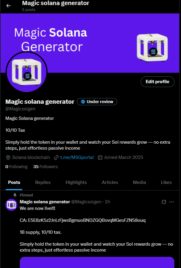 Magicsolgen's tweet photo. Total rewards sent: 1.1k usd

115 holders

CA: E5E8zK5z2JnLrFjwsBgmuoBNDZGQBsvqMGesFZN58ouq

Blue tick under review https://t.co/jgp3w41OjR