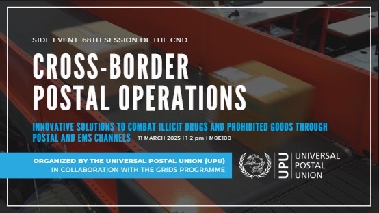 INCB GRIDS (@incb_grids) on Twitter photo In 48 hours ⏰governments will descend upon
<a href="/UN_Vienna/">UN Vienna</a>
for #CND68. See how <a href="/INCB_GRIDS/">INCB GRIDS</a> stop synthetic drug & #opioids trafficking making all governments & their people safer, stronger & more prosperous.
<a href="/UPU_UN/">Universal Postal Union</a> <a href="/INCB_OPIOIDS/">ӨPIOIDS Project</a> <a href="/INCB_PPP/">INCB_PPP</a> <a href="/INCB_ION/">Project ION</a> In 48 hours ⏰governments will descend upon
<a href="/UN_Vienna/">UN Vienna</a>
for #CND68. See how <a href="/INCB_GRIDS/">INCB GRIDS</a> stop synthetic drug & #opioids trafficking making all governments & their people safer, stronger & more prosperous.
<a href="/UPU_UN/">Universal Postal Union</a> <a href="/INCB_OPIOIDS/">ӨPIOIDS Project</a> <a href="/INCB_PPP/">INCB_PPP</a> <a href="/INCB_ION/">Project ION</a>