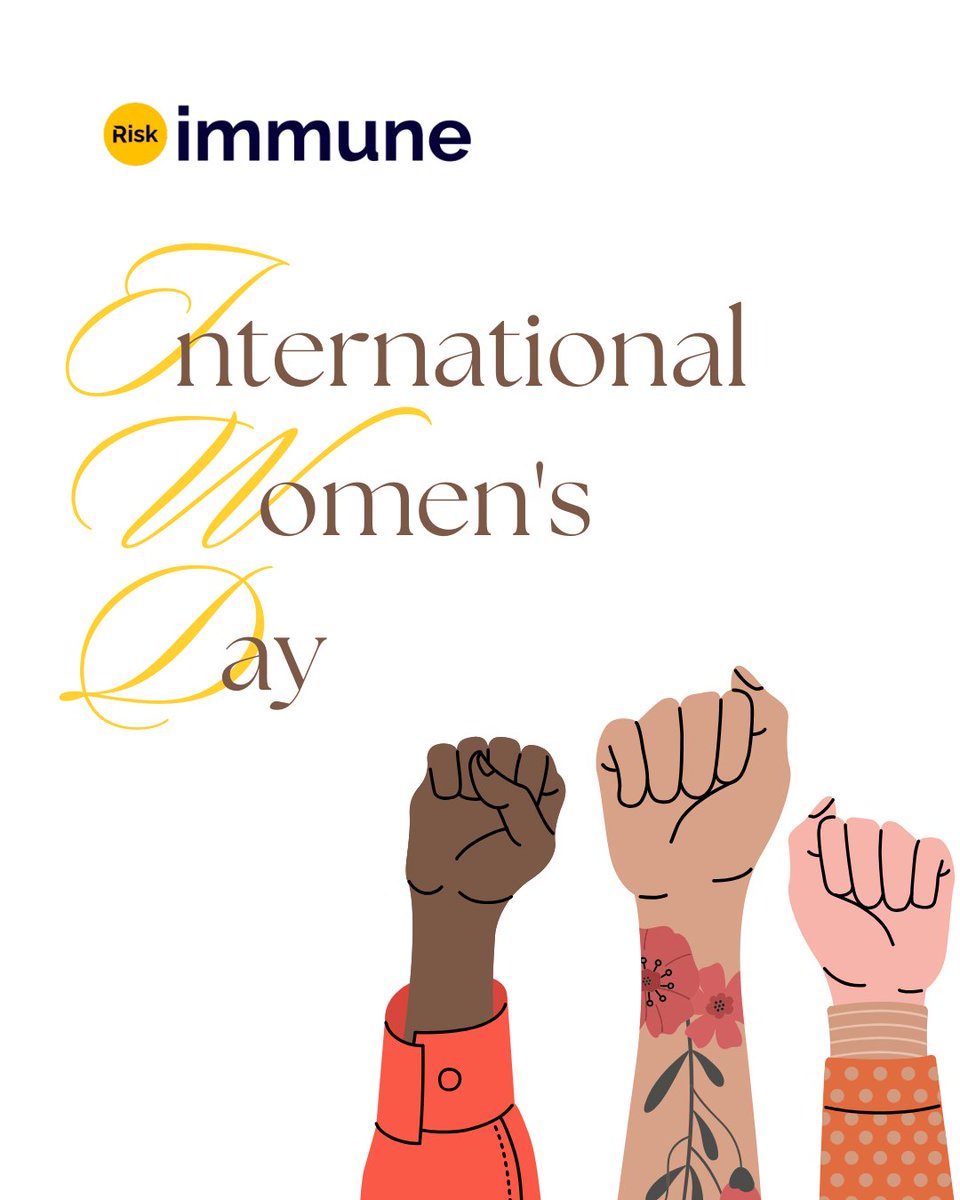 Happy Women's Day from RiskImmune! 🌸 Today, we celebrate the strength, resilience, and achievements of women everywhere. Let's continue to empower and uplift each other every day! 💪✨ 

#WomensDay #EmpowerWomen #RiskImmune