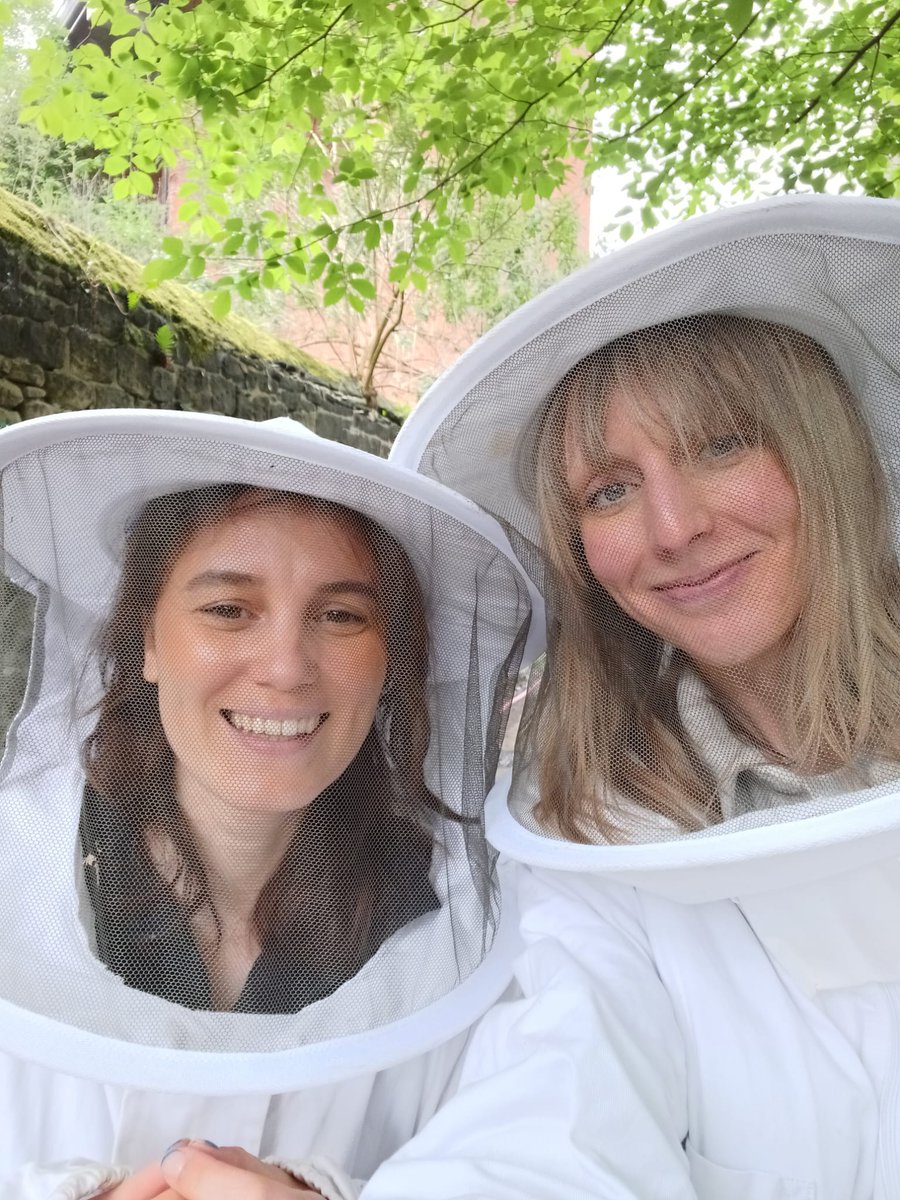 5. Emma, Small Animals Worker, as Daphne from Scooby Doo⁠. 6. Maria, Health &amp; Wellbeing Coordinator in the Hancock as part of our Placement's summer school. 7. Anna, Project Worker, a scarecrow for Halloween. 8. Jenny (right), Fundraising &amp; Comms Lead, checking on the bees 🐝