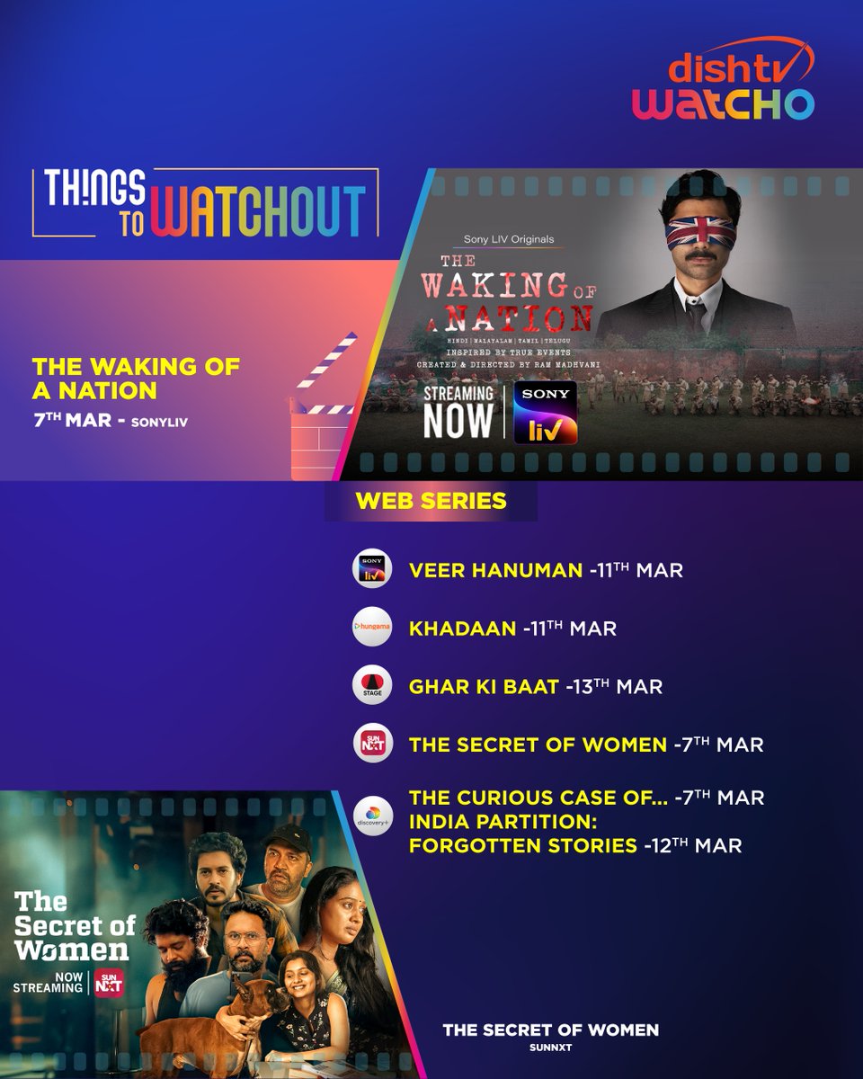 watchoapp's tweet photo. The weekend is here, time to catch the latest #Movies, #WebSeries, #LiveEvents, and #Sports all in one place.
Save this post for quick access, and start streaming with the link https://t.co/60UVpHup9x
#TopPicks #Entertainment #MustWatchList #DishTVWatcho #ThingsToWatchout https://t.co/VtesekprGj