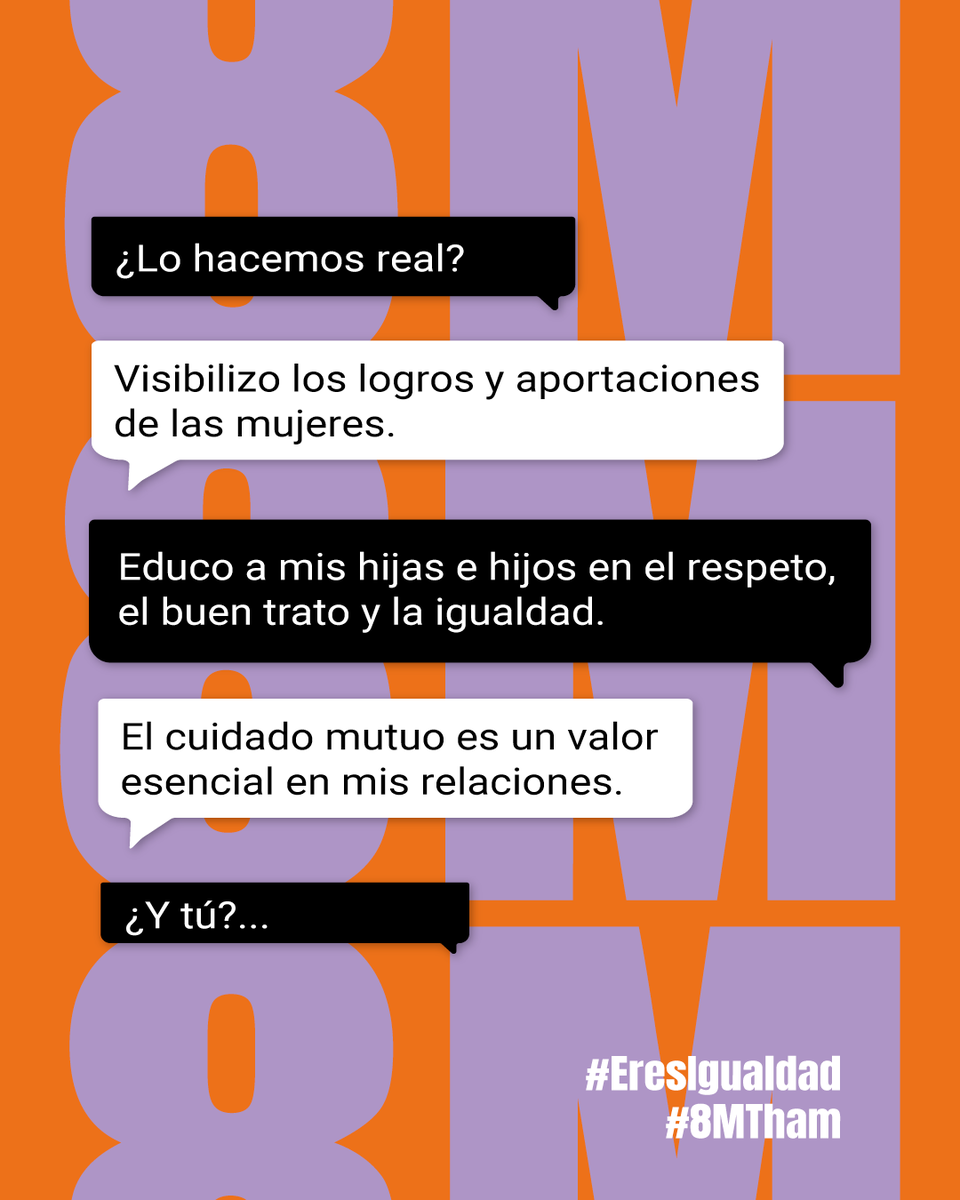 mancomTHAM's tweet photo. 💜Cada año celebramos el 8M Día Internacional de las Mujeres, para dar valor a todos los logros que hemos alcanzado por la igualdad. #8MTHAM #EresIgualdad #8M https://t.co/QlnBZIrD7X