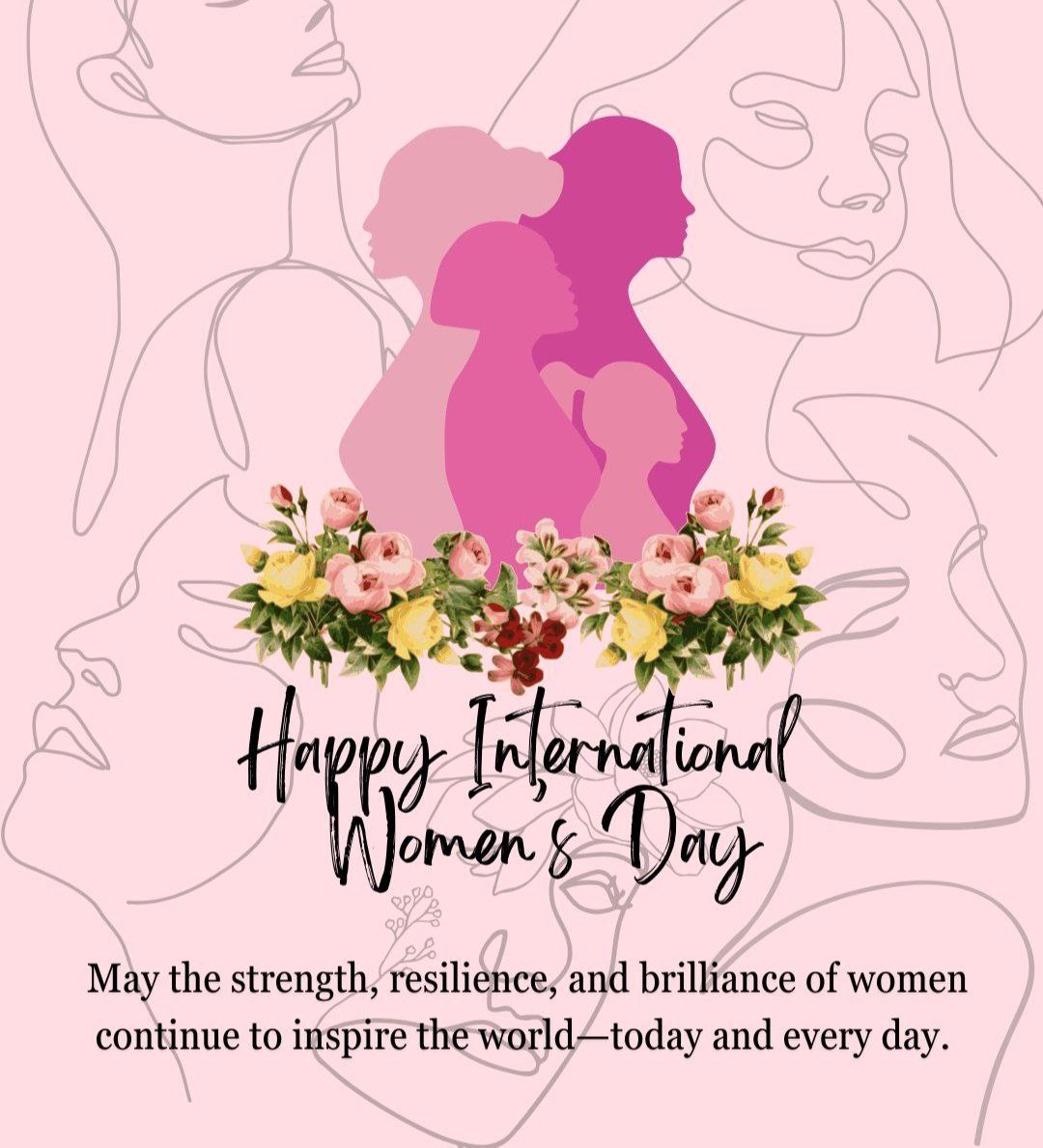 " Happy International Women's Day " ✨🌷👸🏻🎀✨
May the strength, resilience, and brilliance of women continue to inspire the world - today and everyday.